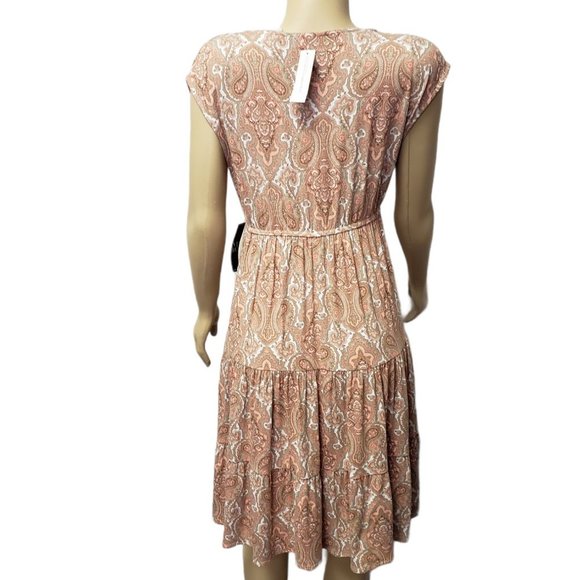 New York & Company Multi Color Paisley Dress M - Picture 3 of 8